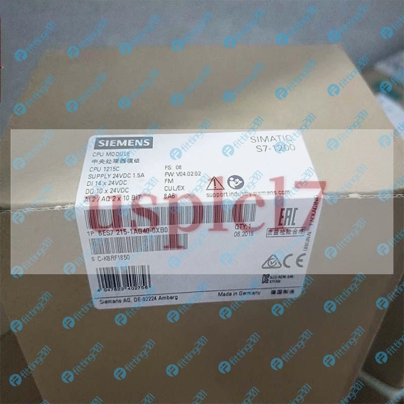 1piece NEW SIEMENS 6ES7215-1AG40-0XB0 DC 6ES7 215-1AG40-0XB0 CPU 1215C