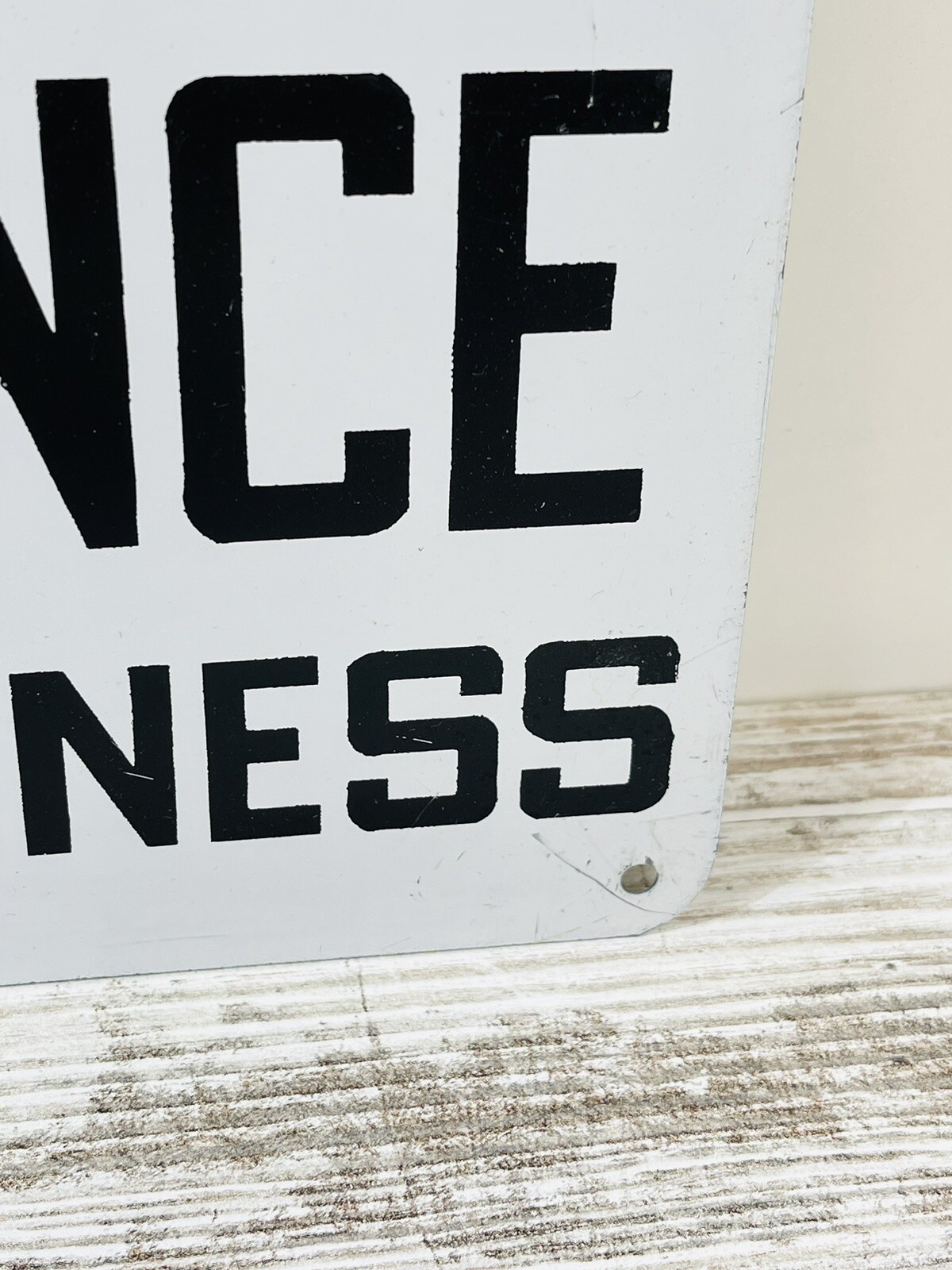 Vtg Positively No Admittance Except On Business Sign 14×10