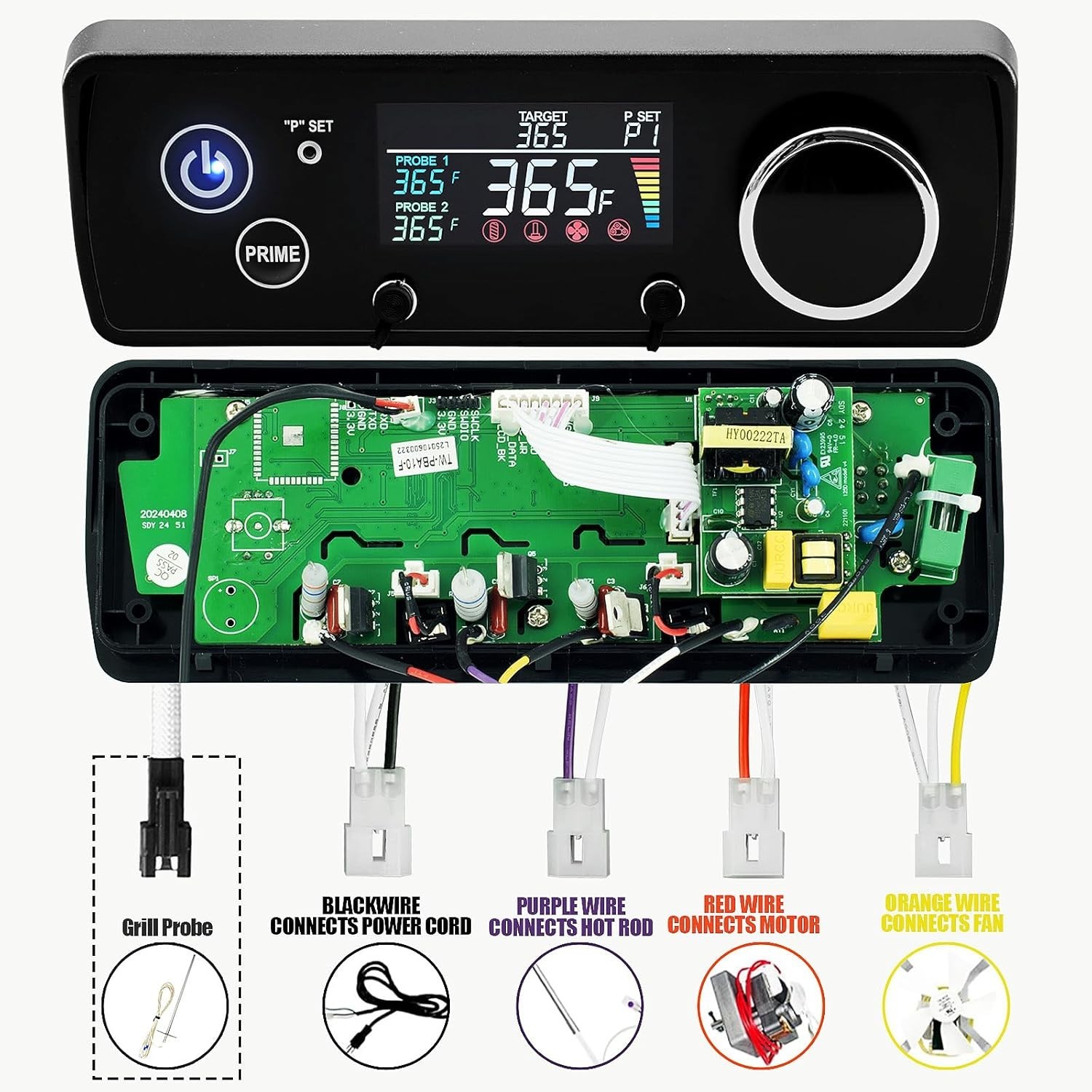 Digital Control Board Replacement for Pit Boss Grills, Compatible with PB550G, P