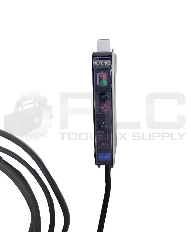NEW KEYENCE FS-M1 FIBER OPTIC SENSOR 12-24VDC