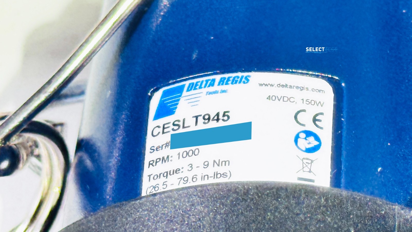 DELTA REGIS CESLT945 / BECT940HL BRUSHLESS ELECTRIC TORQUE SCREWDRIVER (REF.: R)