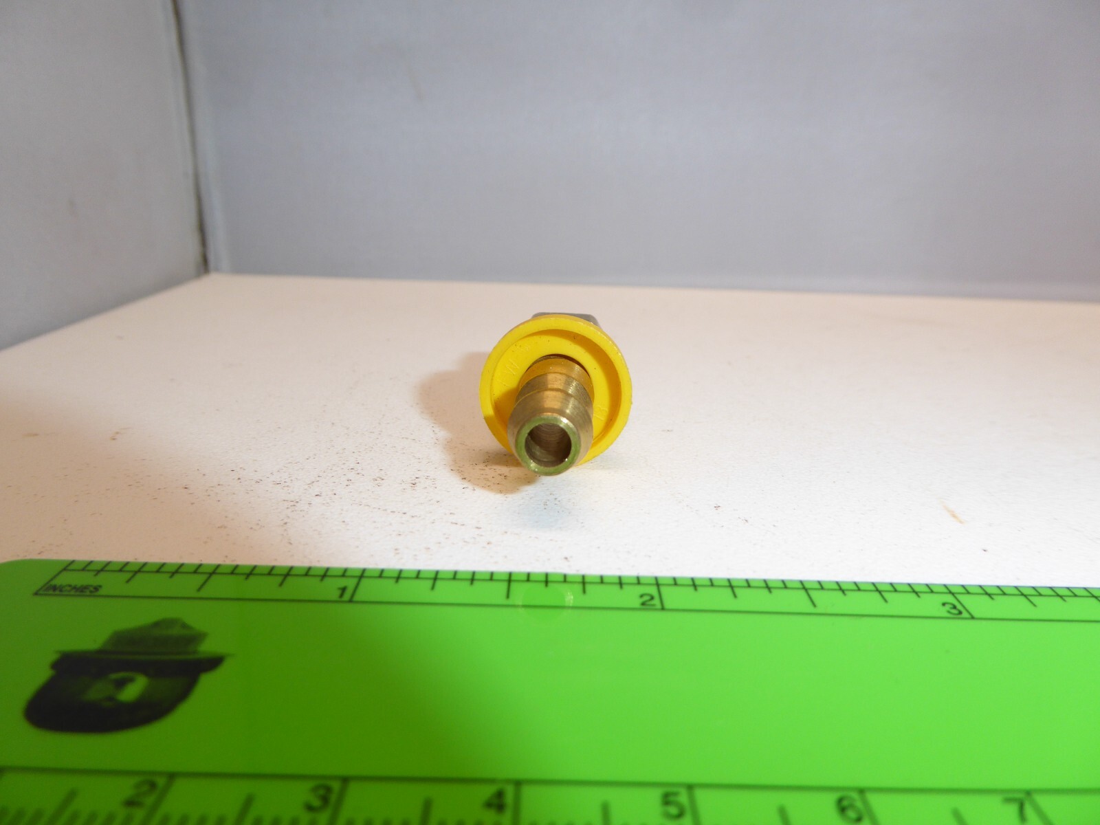 Parker 30882-4-4B Brass 7/16-20 x 1/4” Straight Swivel Hose Barb Adapter NEW