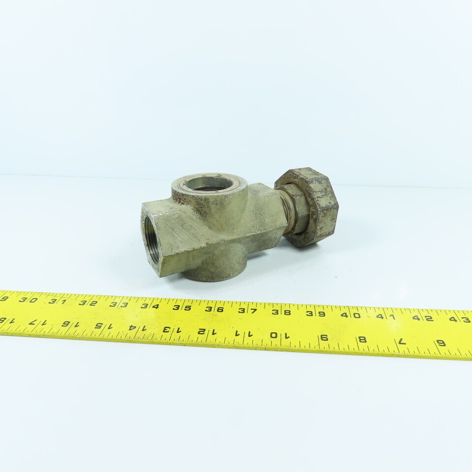 Midwest 350SS 1-1/4″ NPT Stainless Sight Flow Indicator Glass 125 PSIG Max 200-Â