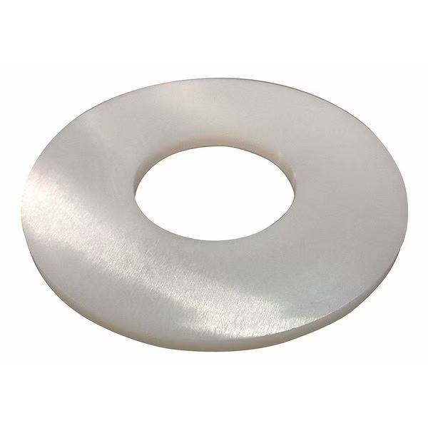 Flat Washer, For Screw Size 1/4″ ,Nylon Plain Finish, 40 PK