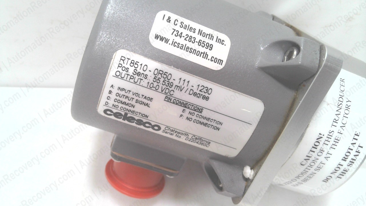 CELESCO RT8510-0R50-11-1230 ROTATIONAL POSTION TRANSDUCER #349708