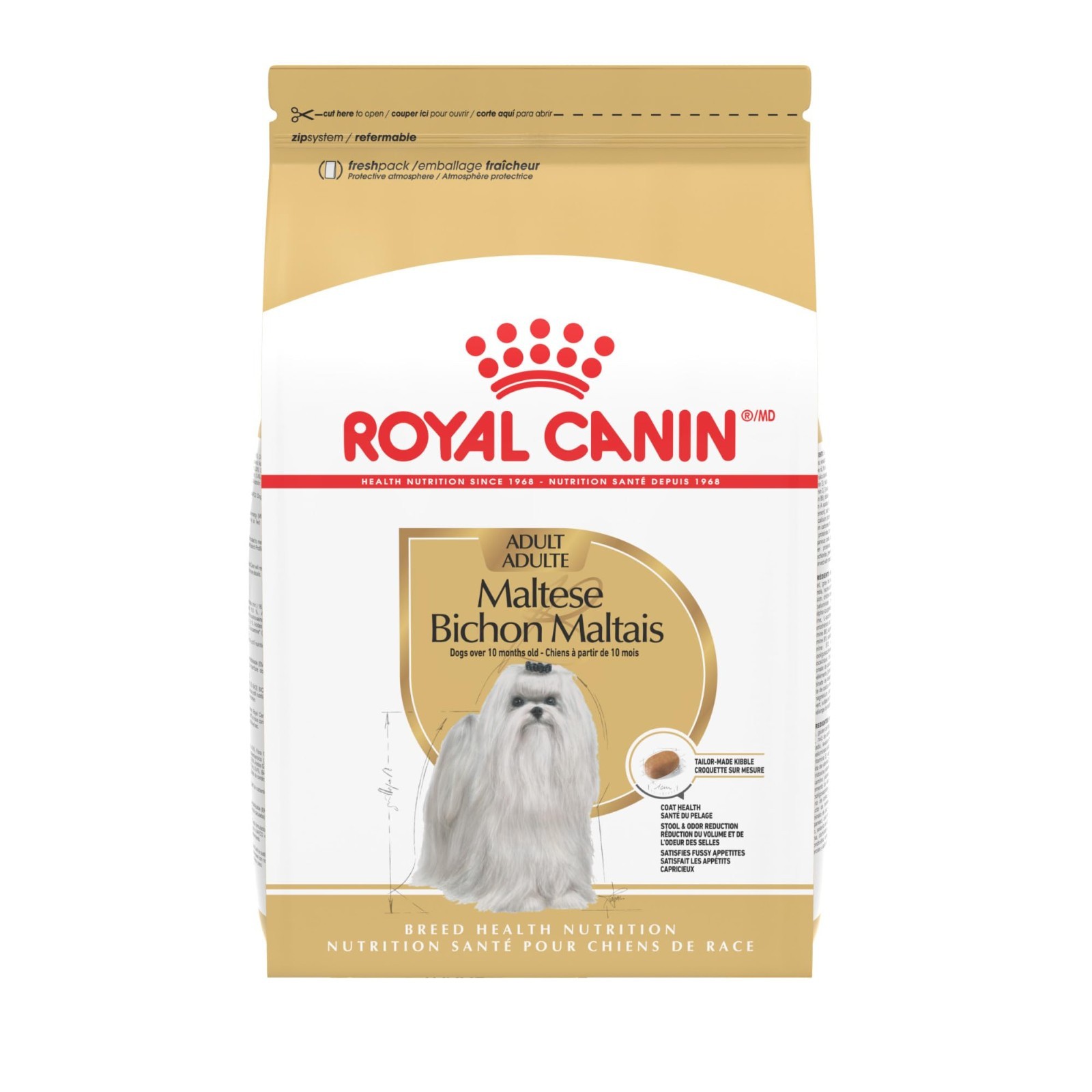 2 PACK Royal Canin Breed Health Nutrition Maltese Adult Dry Dog Food, 2.5 lb Bag