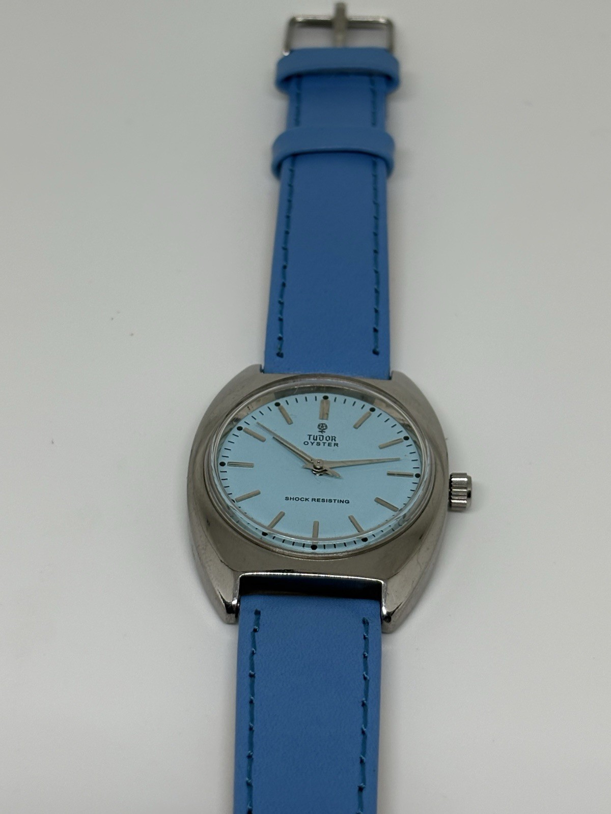 Vintage Tudor Oyster 17 Jewels Manual Winding Swiss Made Men’s Watch Blue Dial