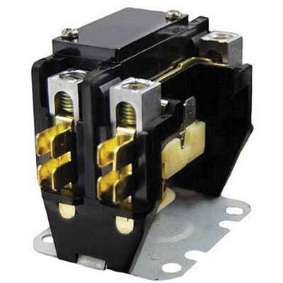 Packard C140A Contactor 1-Pole 40A 24VAC Coil w/ Lugs, Spade Terminals & Covers