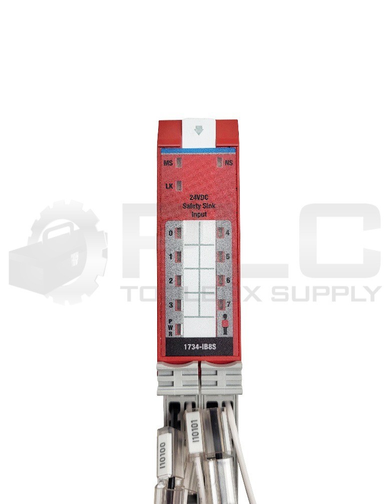 ALLEN BRADLEY 1734-MB /A TERMINAL BASE W/ (2) 1734-RTBS /A W/ 1734-IB8S /B