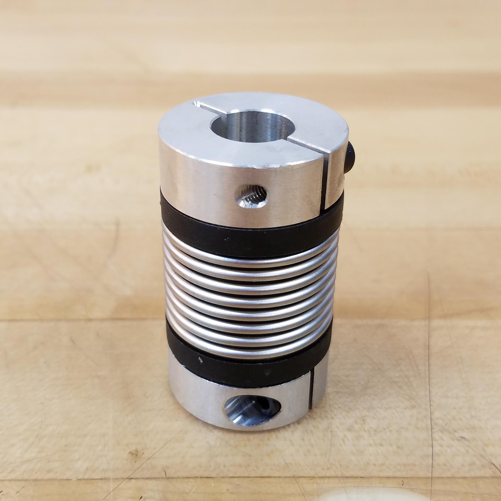 Miniature Bellows Coupling With Clamping Hub, 8mm To 14mm Bore, 54mm Length