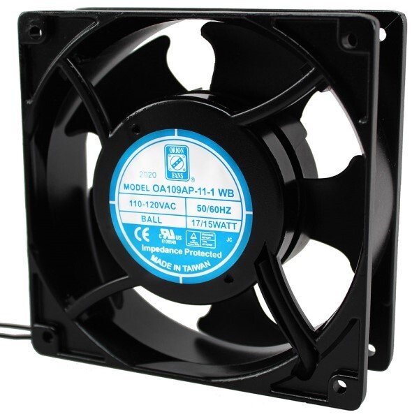 Orion Fans OA109AP-11-1WB AC Fan – 120 x 120 x 38mm – 115VAC – 15W – 3000 RPM…