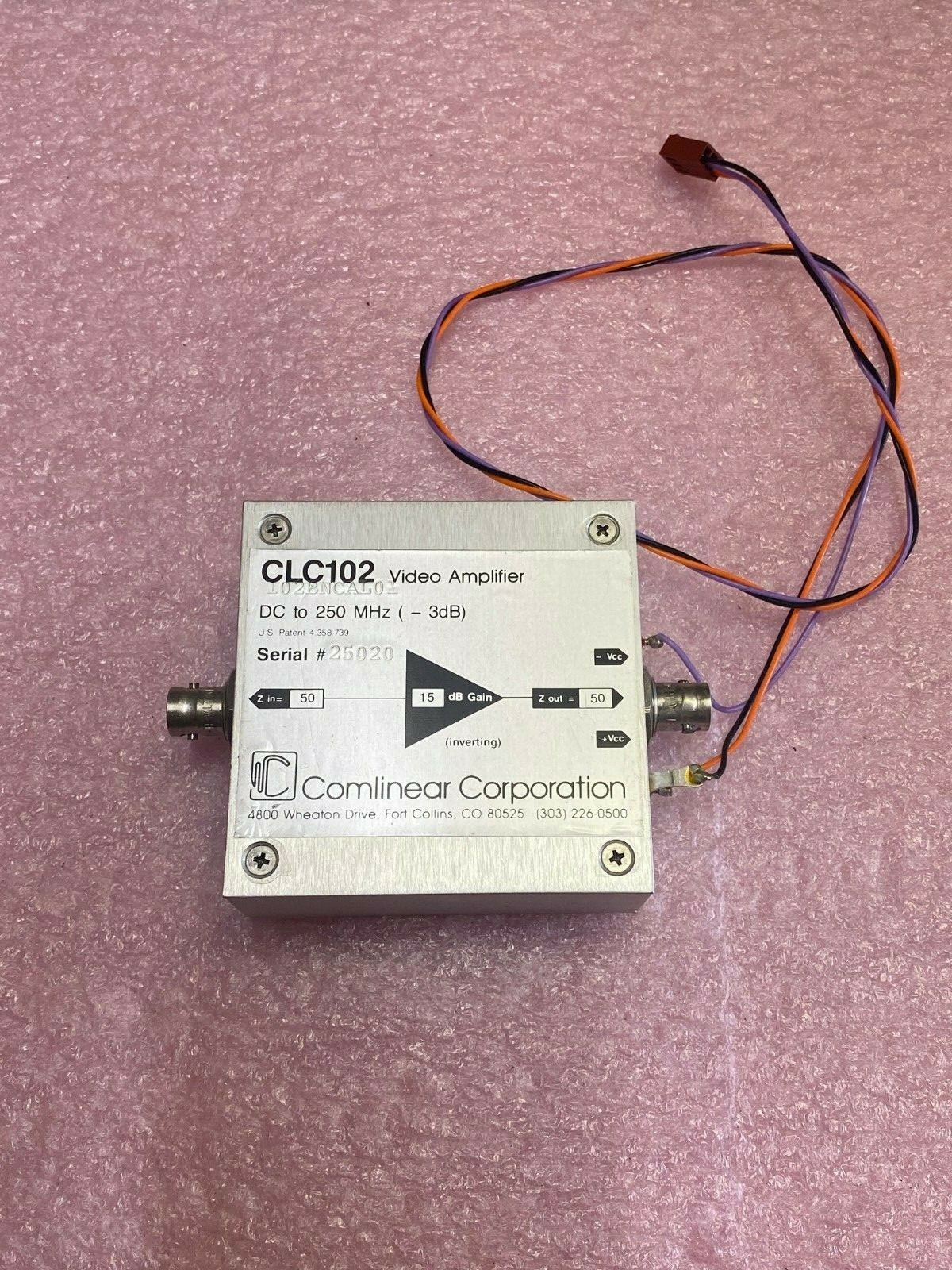 CLC102 VIDEO AMPLIFIER