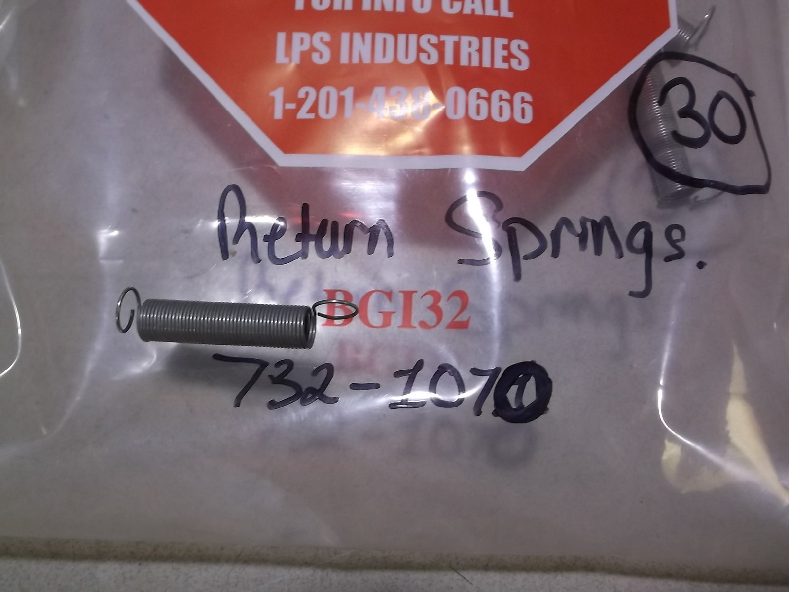 NEW Return Spring 732-1070 *FREE SHIPPING*