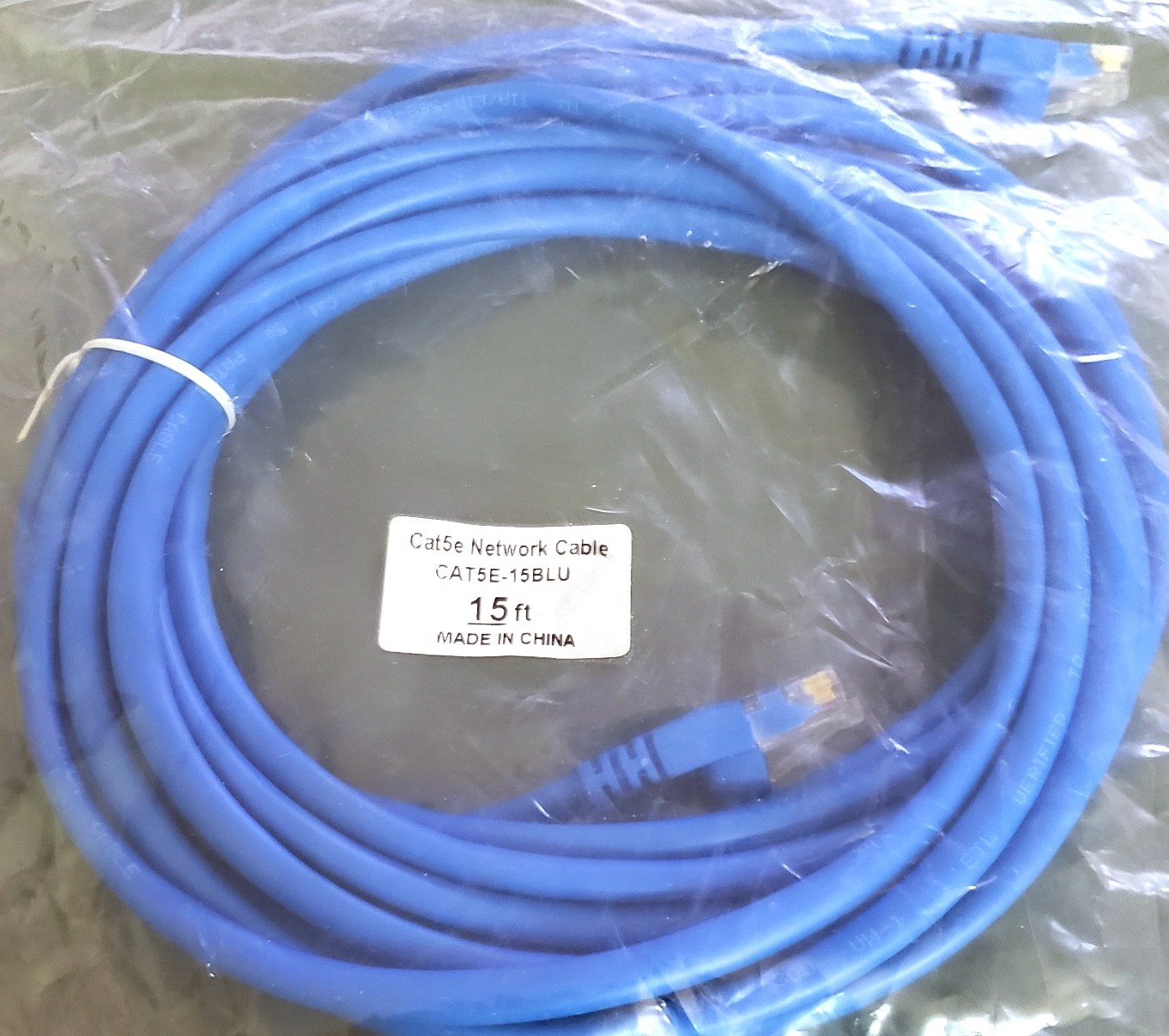 Handy 15′ Feet Blue Cable Cat5 Ethernet