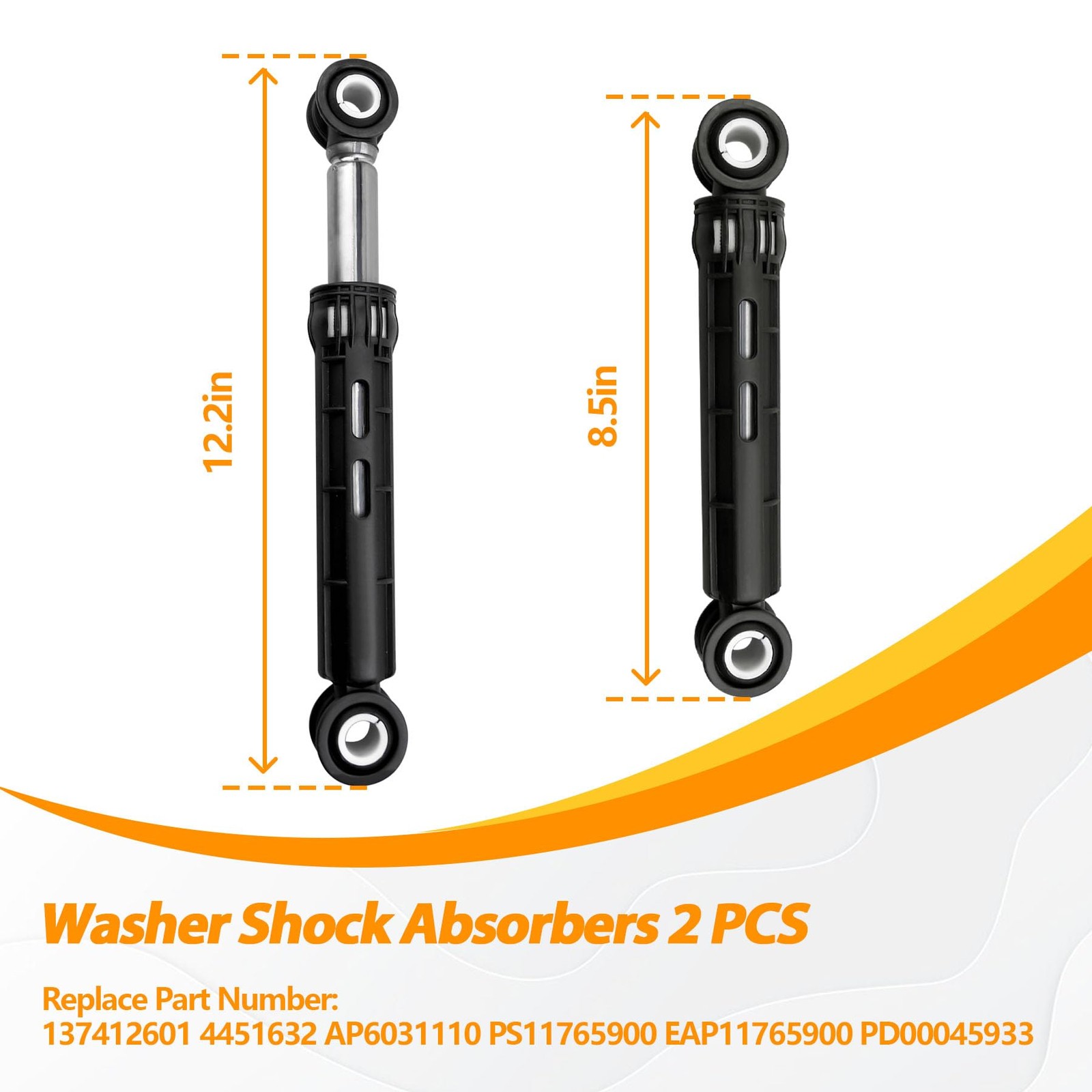 137412601 2 PCS Washer Shock Absorbers Fit for Electrolux WhiteWestinghouse, …