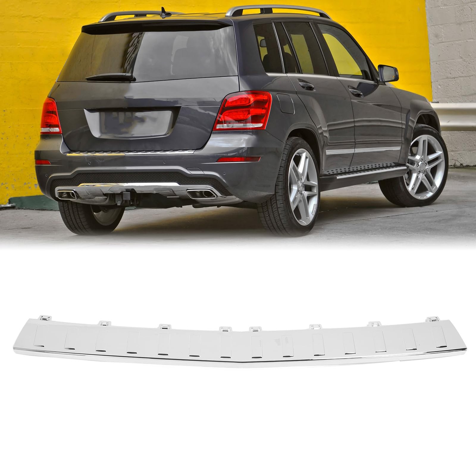 Rear Bumper Trunk Step Pad Trim Foot Plate Sill Guard Replacement for Benz Glk C