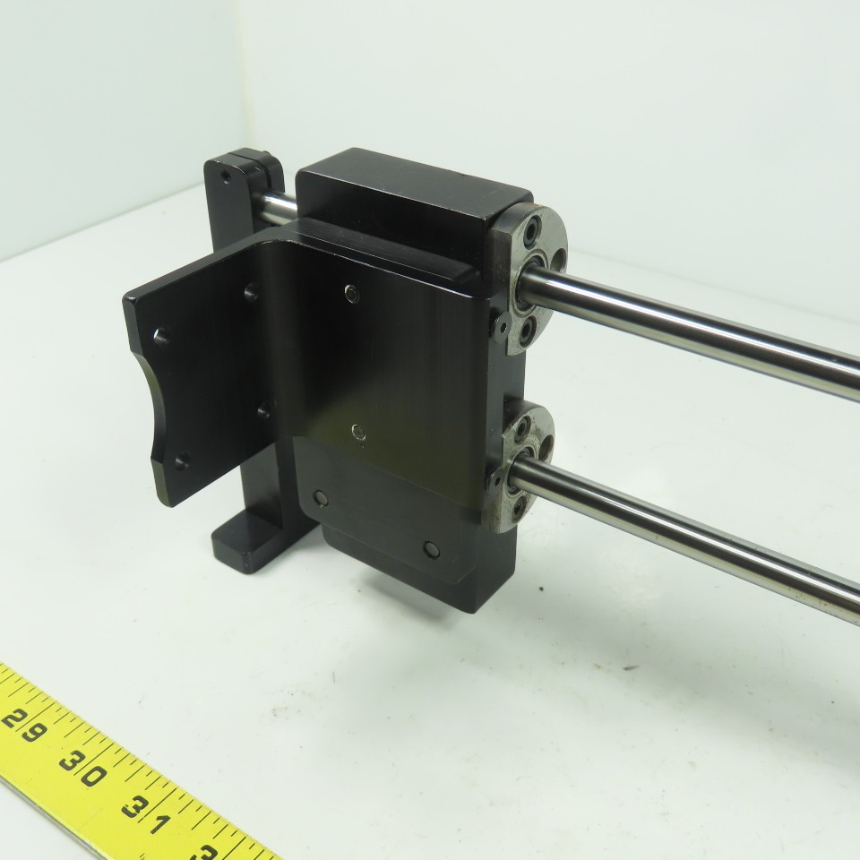 Double Rod Linear Rail Guide 10-1/2″Rod Length Travel 12″ OAL