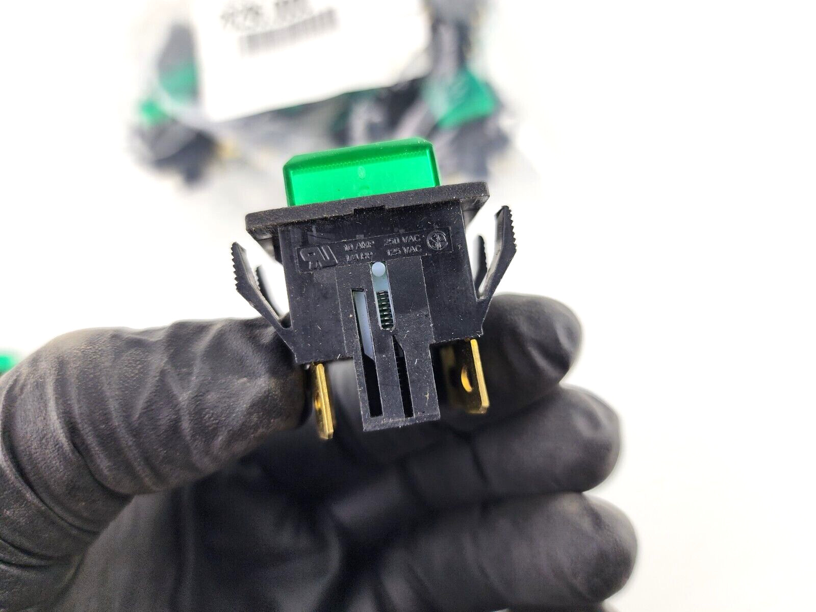2pcs Bunn 28296.0000 Momentary Push Switch Dispenser DPST Green