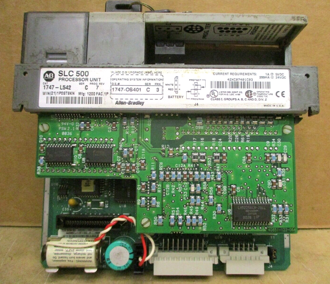 Allen-Bradley SLC 500 1746-P3 SLC 5/04 CPU 1747-L542 1747-DCM 1747-SDN 48692GN