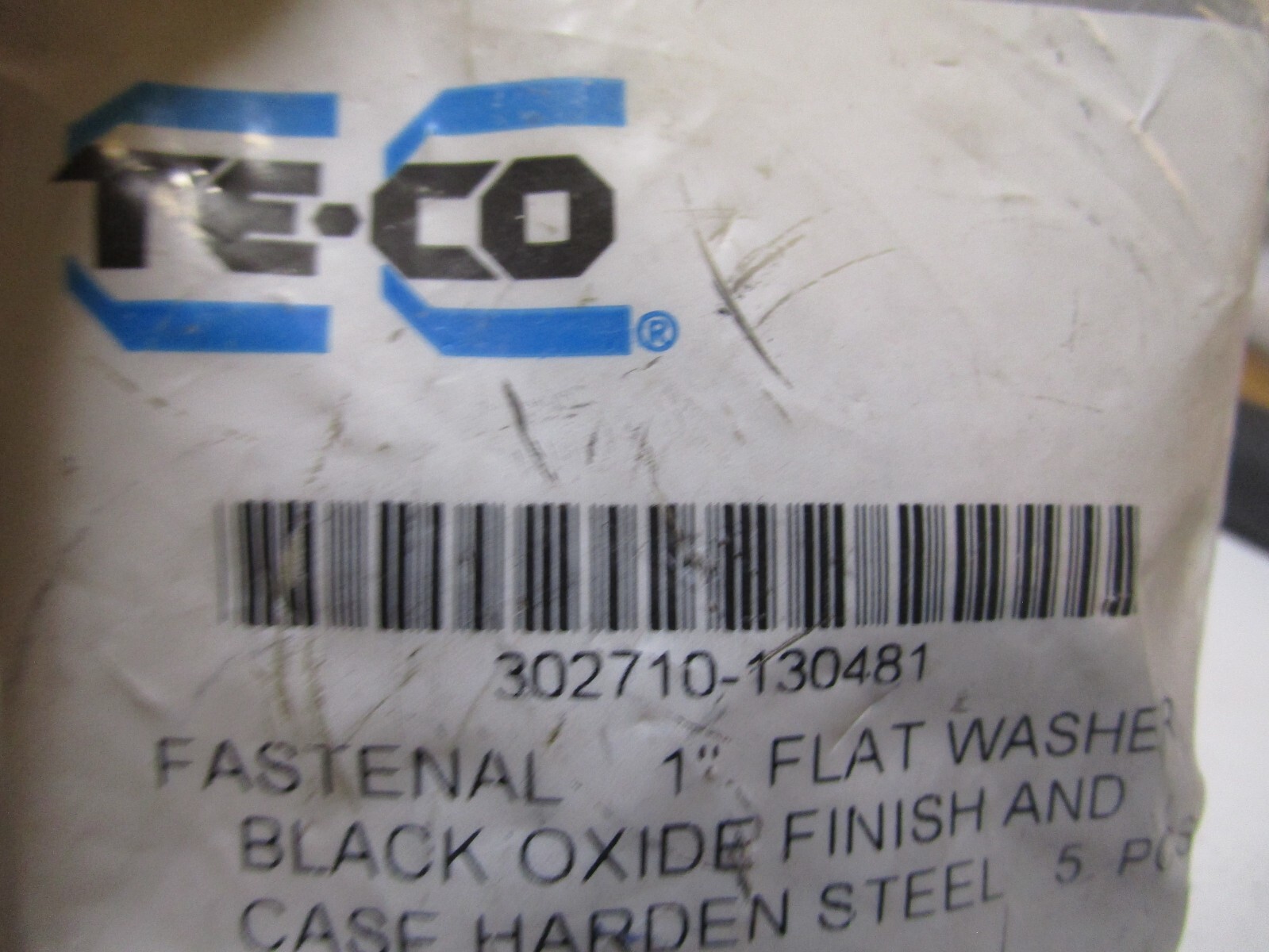 1″ Bolt Size 1″ID x 2″OD Black Oxide Steel Flat Washer QTY 5