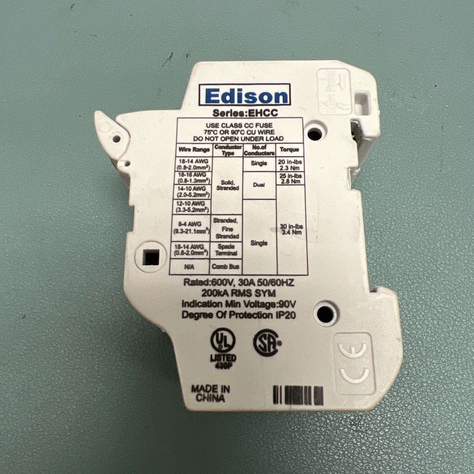 Eaton EHCC Circuit Breaker Class CC 600V 30A 2-Pole