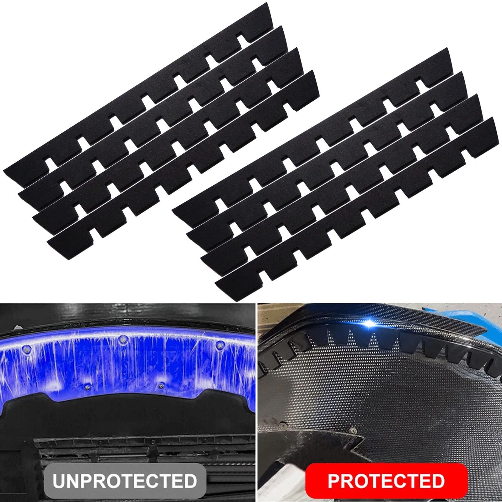 Universal Front Bumper Scrape Guard Skid Plate Protection for Lowered Cars, P…