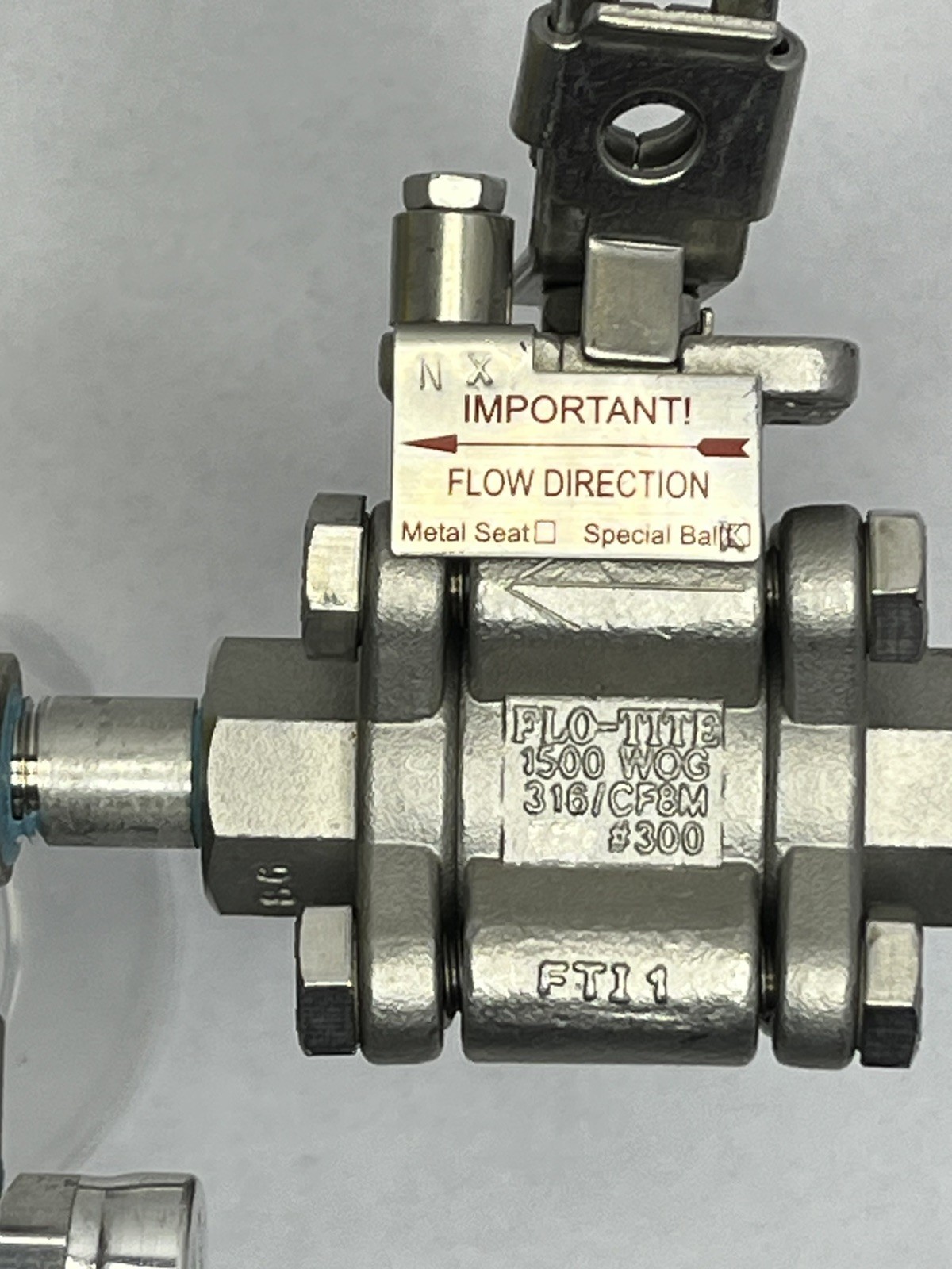 PBM 1” Tri-Clamp Sanitary Valve Assembly 316L SS Jamesbury Actuator Westlock New