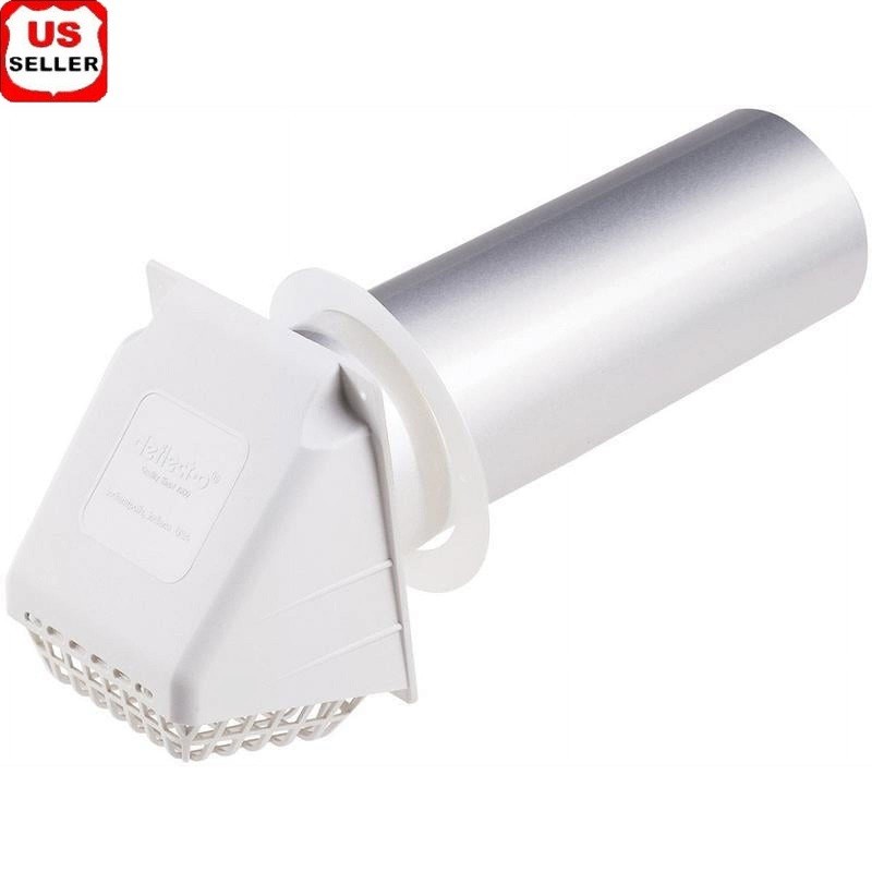 Wide Mouth Dryer Vent Hood W/ Bird Guard Weather Resistant Easy Install New