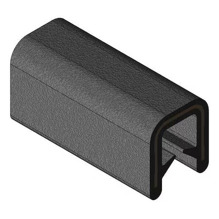 Trim-Lok 750B2x1/8-100 Edge Trim, Alum Clip, 0.3 In W, 100 Ft