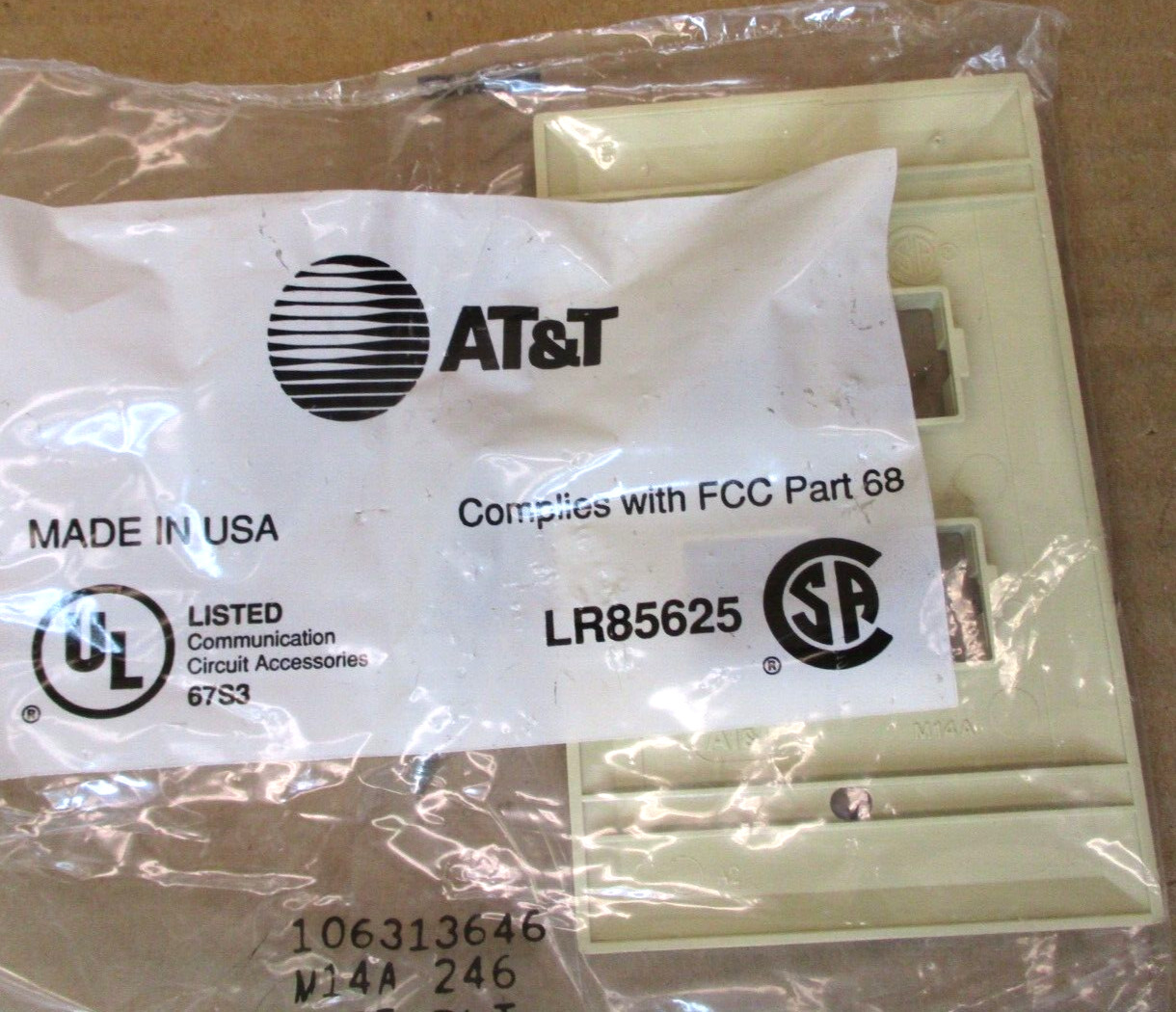 AT & T LR85625 4-Hole Cover Face Plate Lot of 23 Pieces 46375WVS