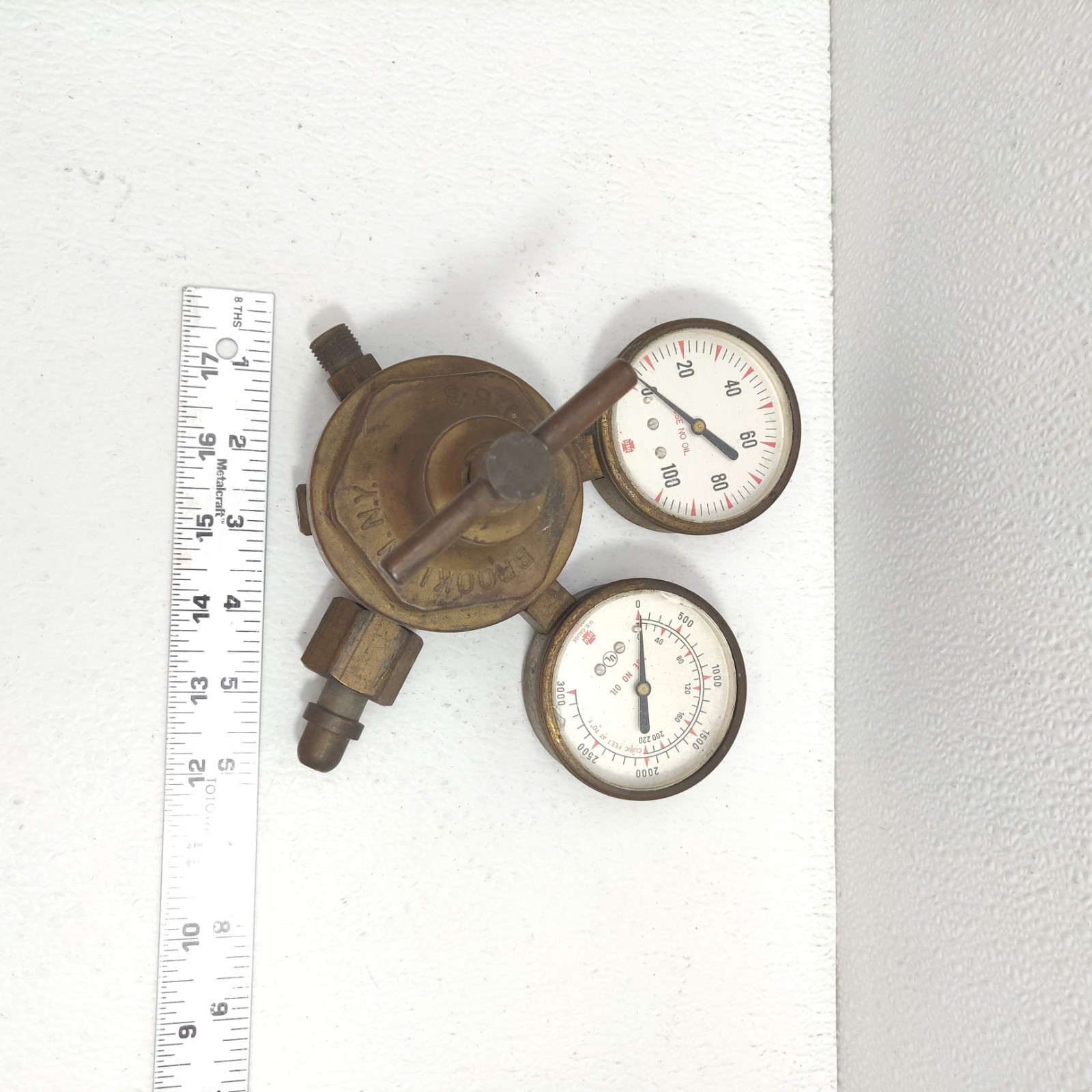 VTG. USG U.S. GUAGE CO. OXYGEN REGULATOR MEDIUM DUTY Welding Cutting USA MADE