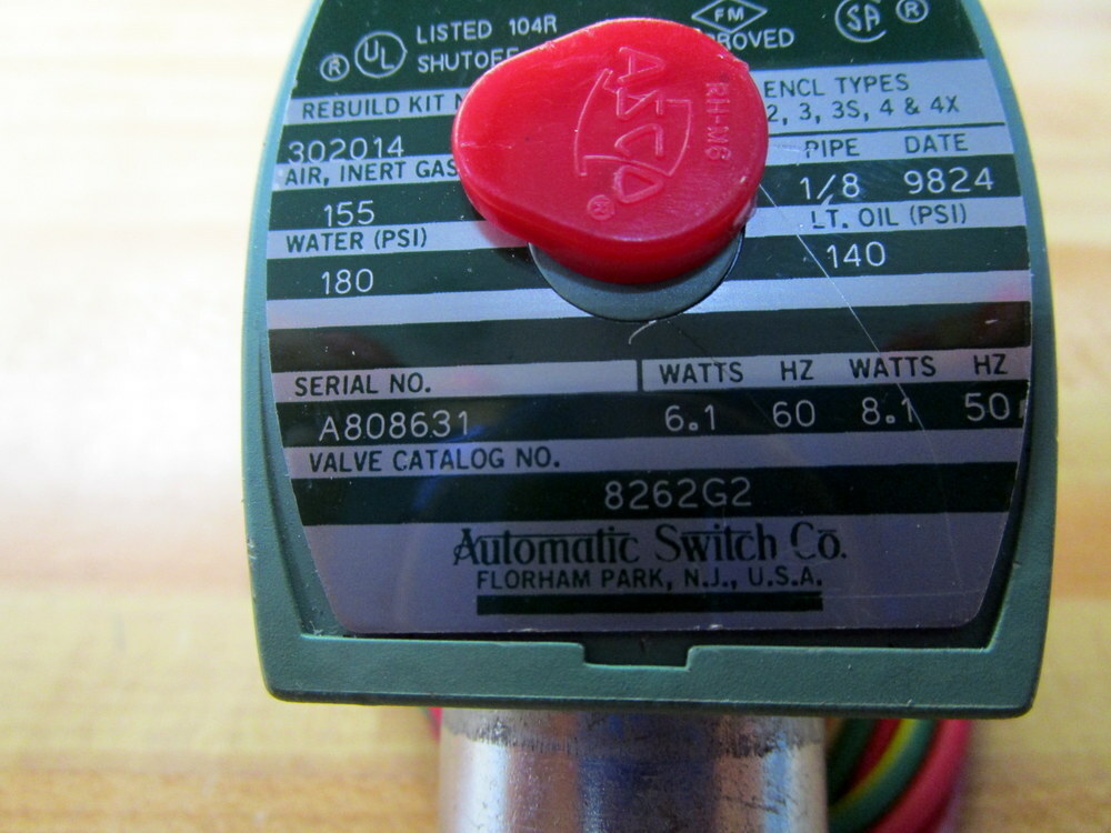 Asco 8262G2 Solenoid Valve