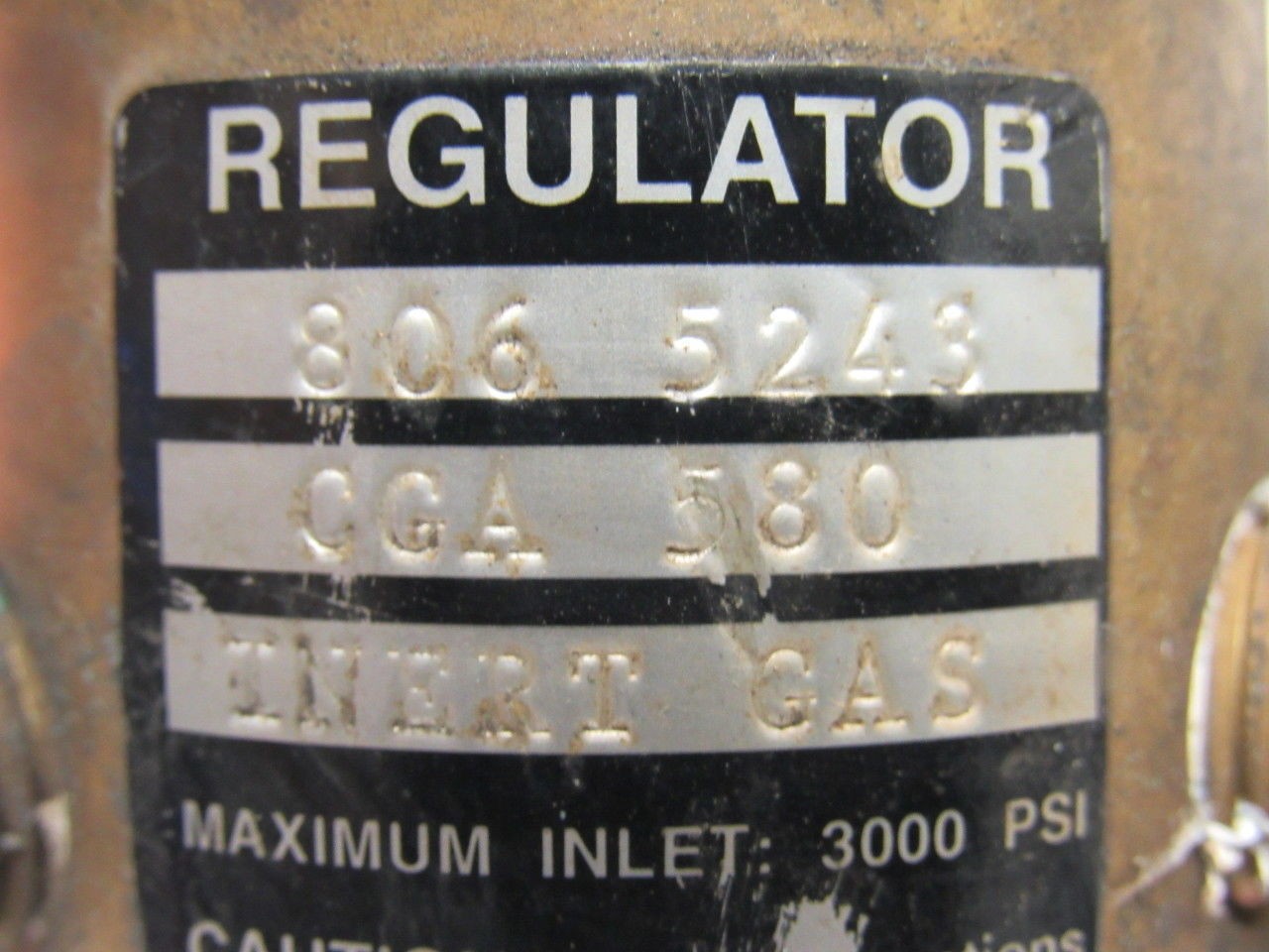 Concoa CGA 580 Inert Compressed Gas Regulator for Laser
