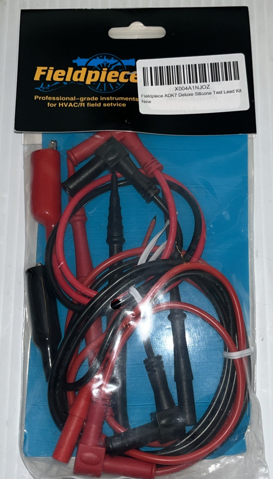 Fieldpiece ADK7 Deluxe Silicone Test Lead Set with Clips/Molex Tips- Brand New