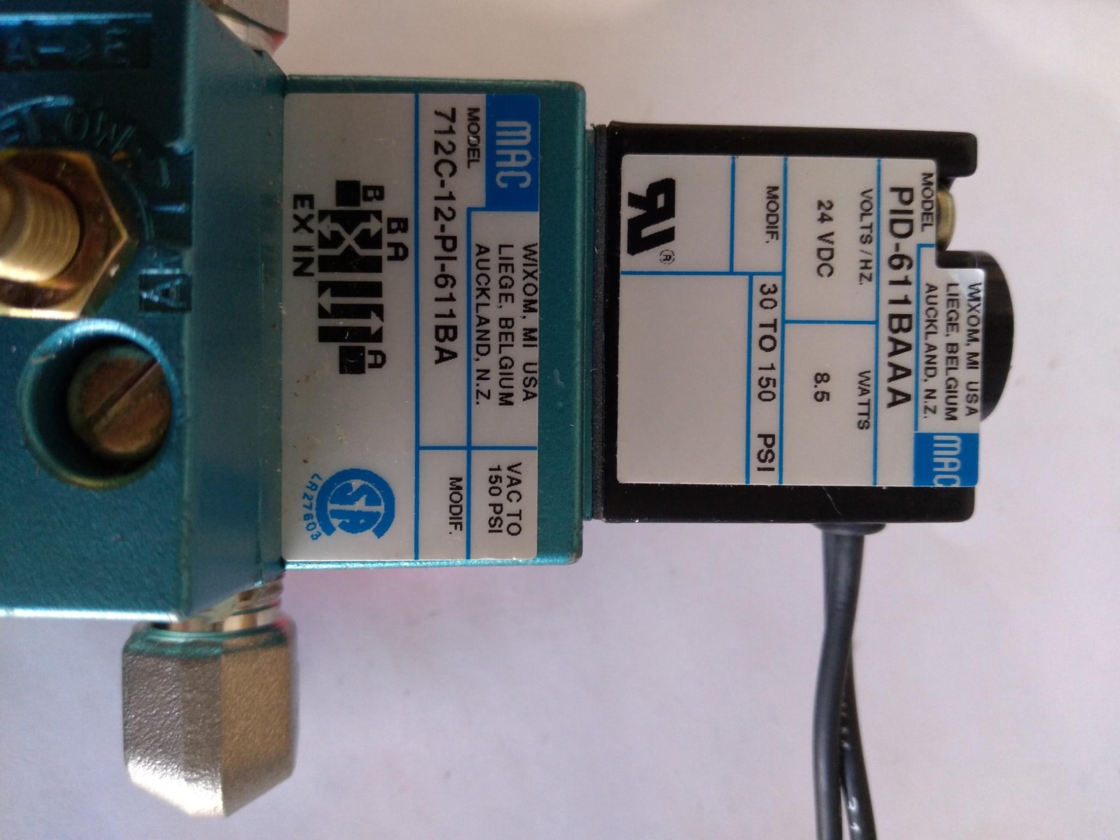 MAC 712C-12-PI-611BA MAC PID-611BAAA 30-150PSI
