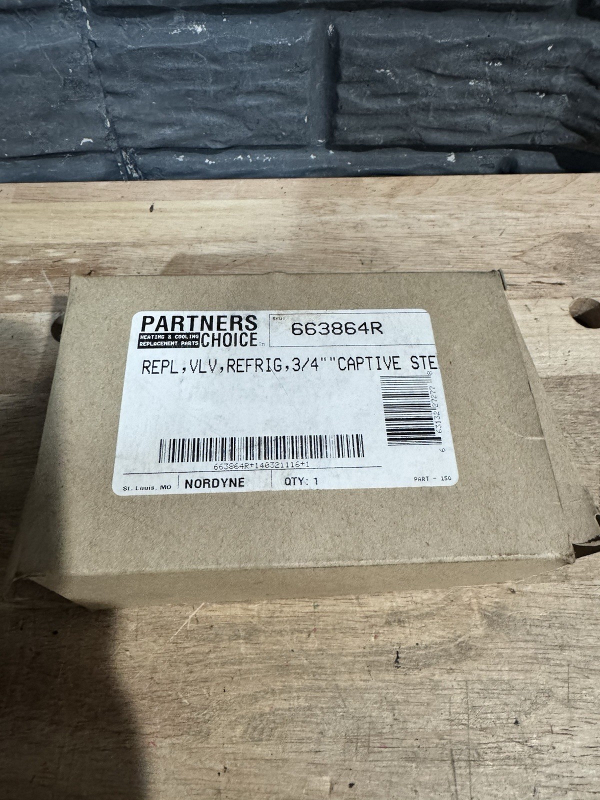 NORTEK/PARTNERS CHOICE Nordyne 663864R 3/4″ VALVE CAPTIVE STEM