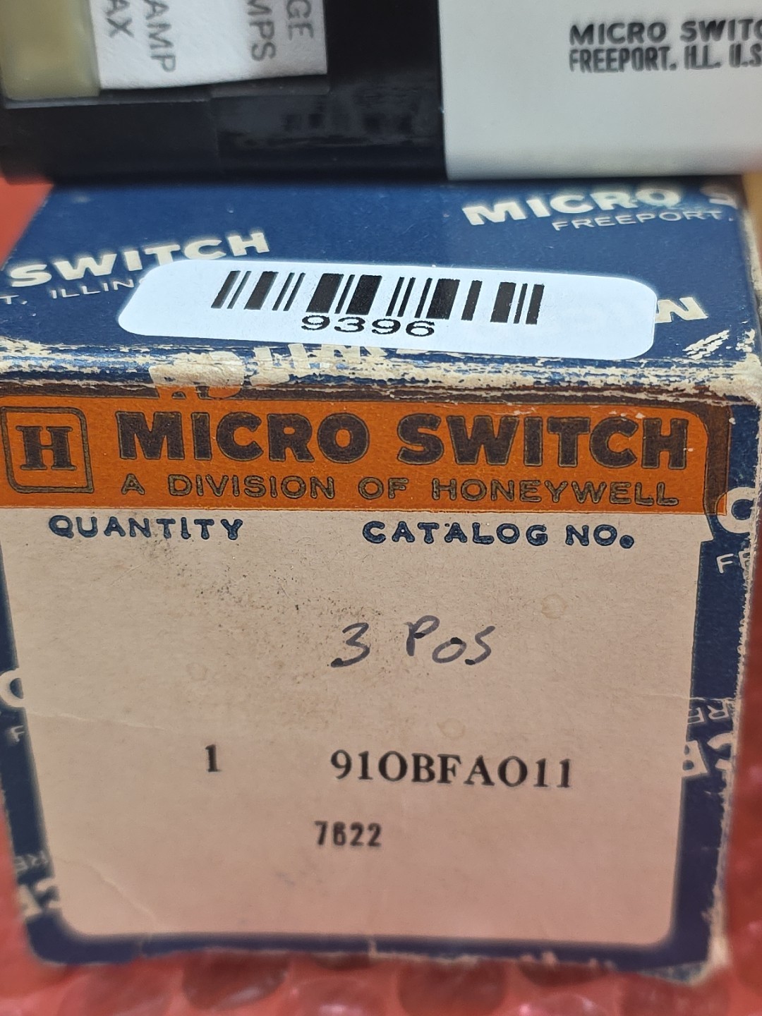 Micro Switch 910BFA011 Selector Switch 3 Position NEW