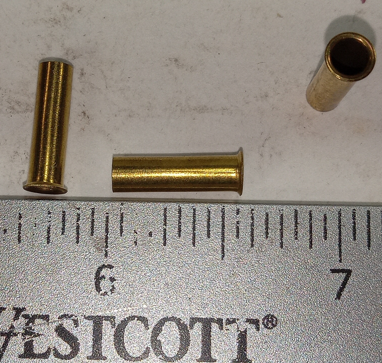 25 NEW 1/8″ TUBE ID BRASS COMPRESSION INSERT SLEEVES NNB ***MAKE OFFER***
