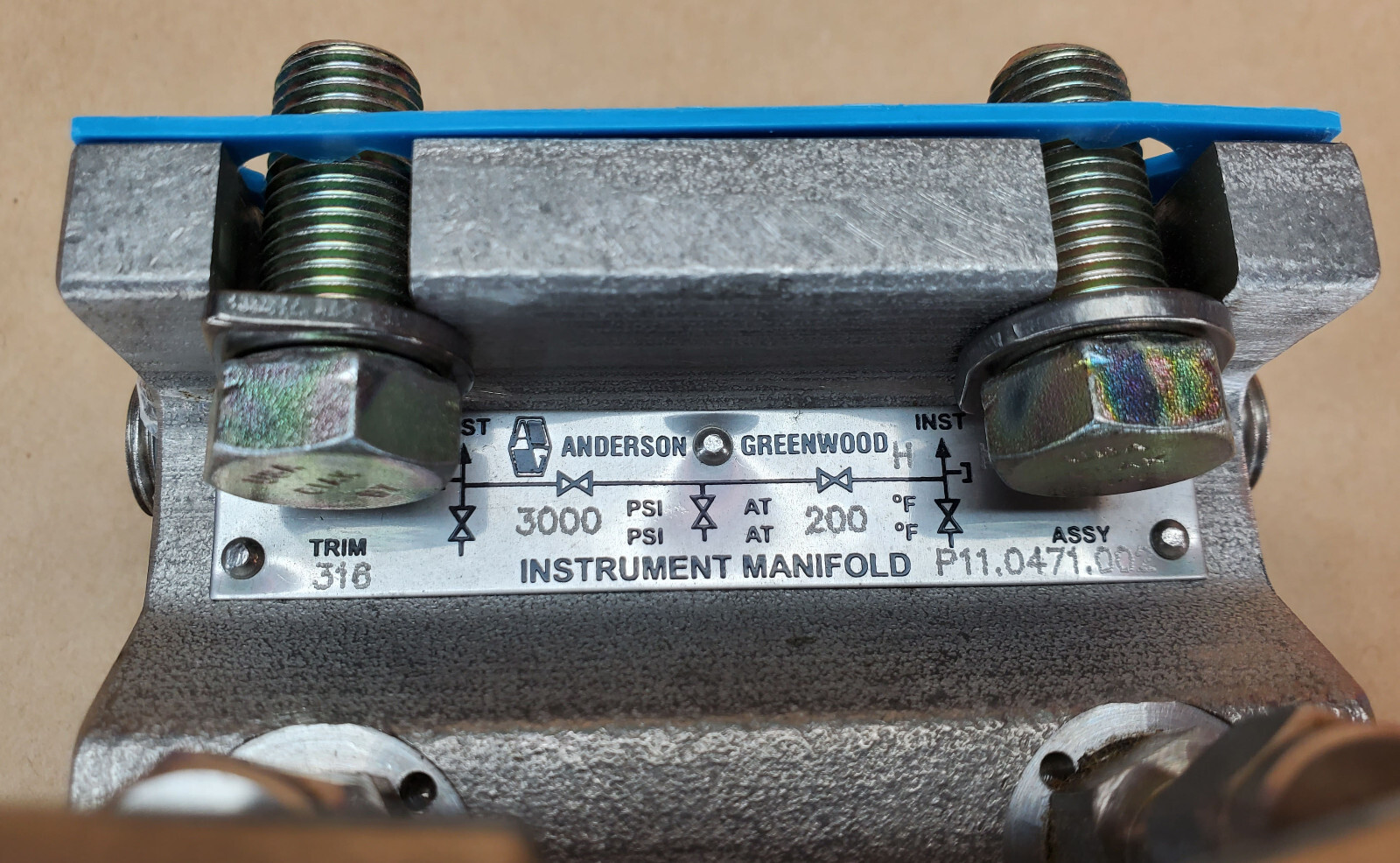 Tyco Anderson Greenwood Natural Flow Gas Manifold Control M6TVDS-4
