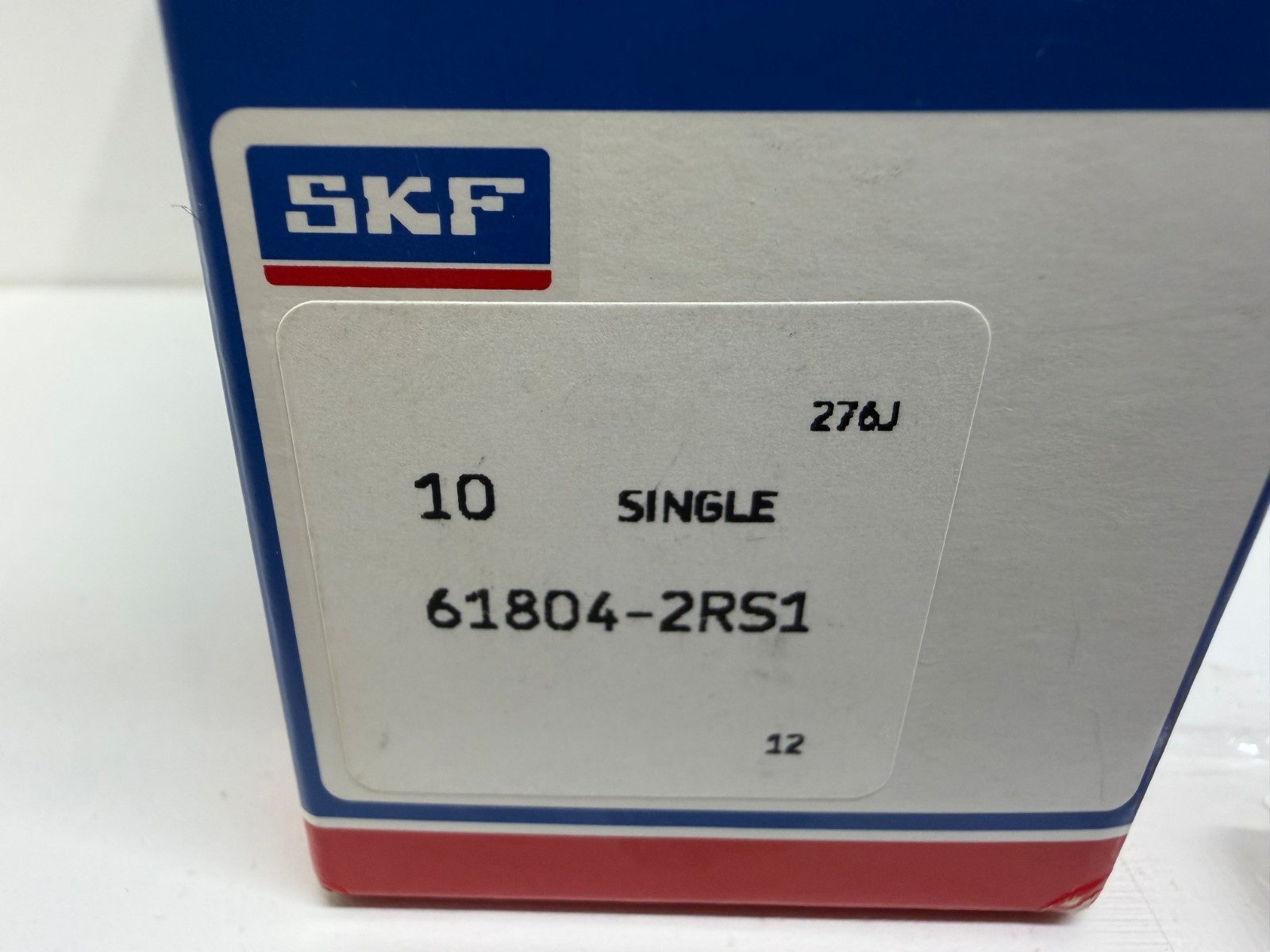 LOT OF (12) NEW IN BOX! SKF DEEP GROOVE BALL BEARINGS 61804-2RS1