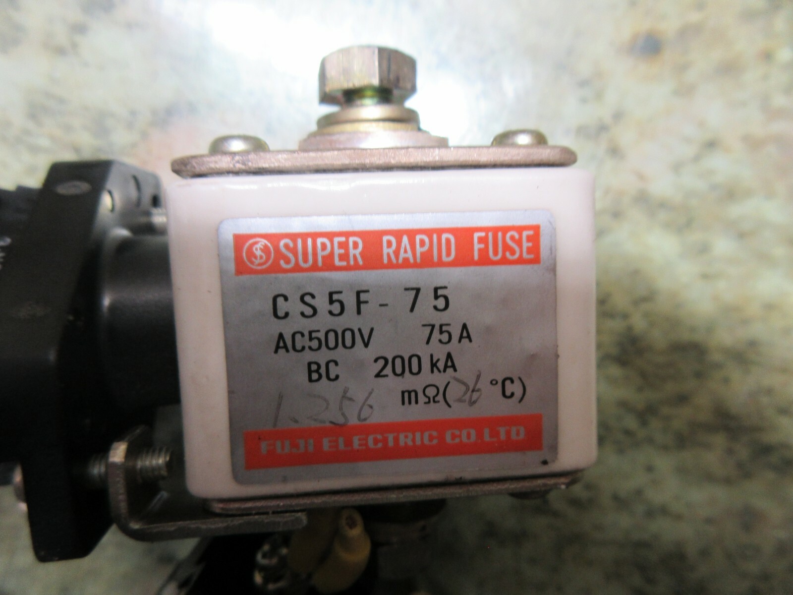 FUJI SUPER RAPID FUSE CS5F-75 AC500V 75A BC 200KA LOT OF 3