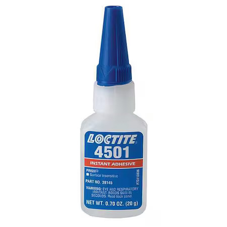 Loctite 528576 Instant Adhesive, 4501 Series, Clear, 0.7 Oz, Bottle