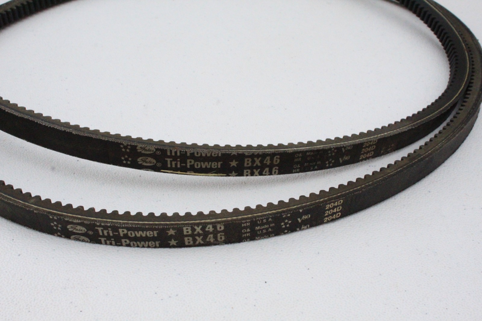 Lot of 2 Gates Tri-power BX46 Cogged V Belt 5/8″ x 49″