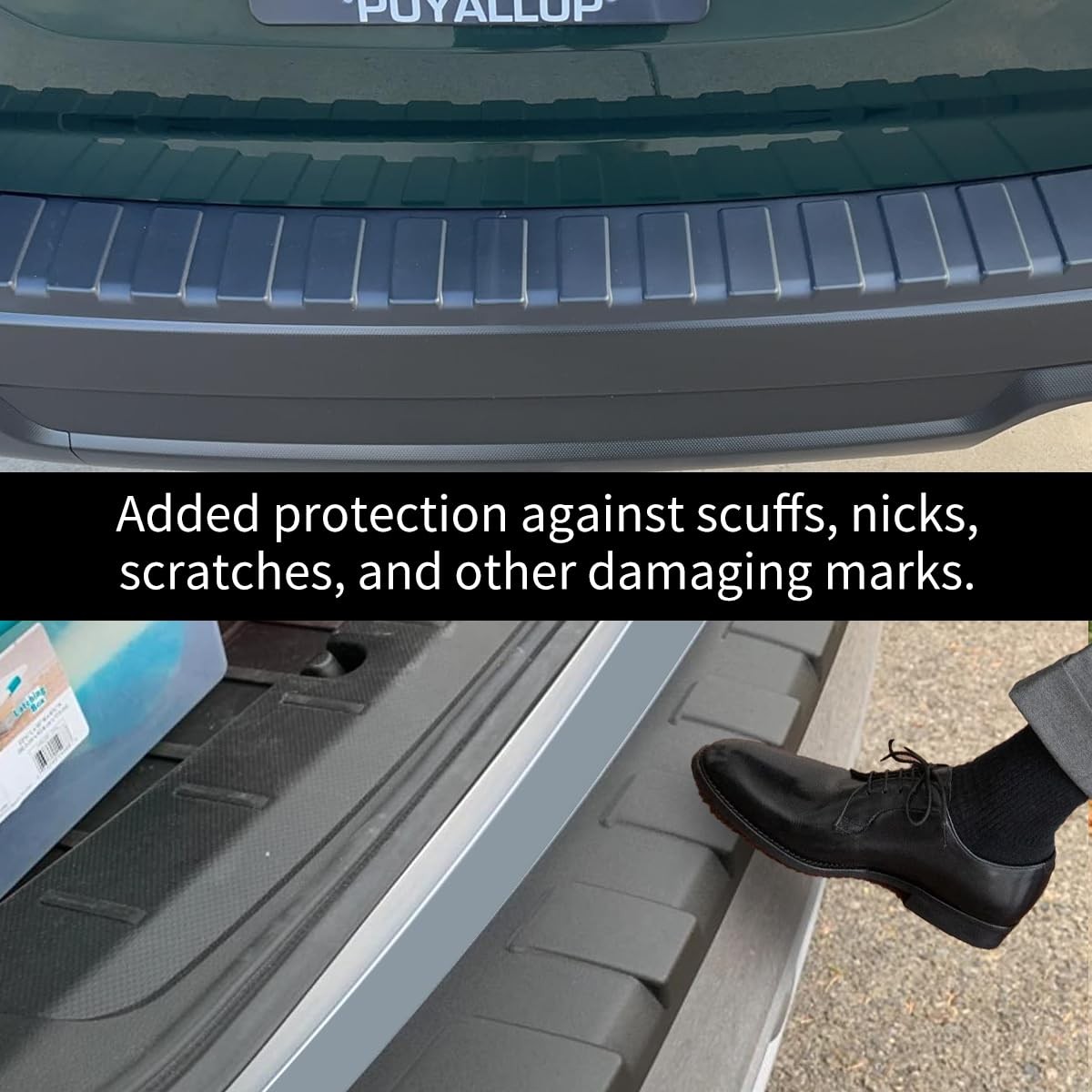 Rear Bumper Protector Guard Accessory Trim Cover Scratch Resistant Trunk Door…