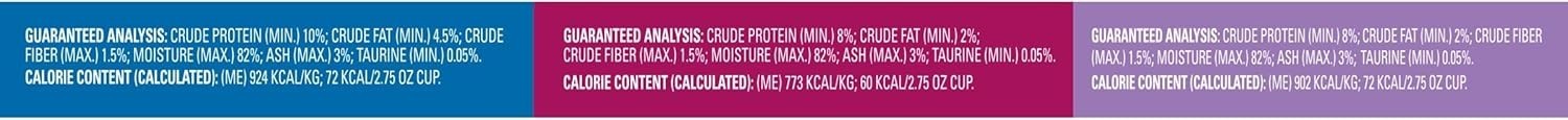 3 PACK Meow Mix Seafood Selections Variety Pack, Wet Cat Food, 2.75oz (24 Pack)
