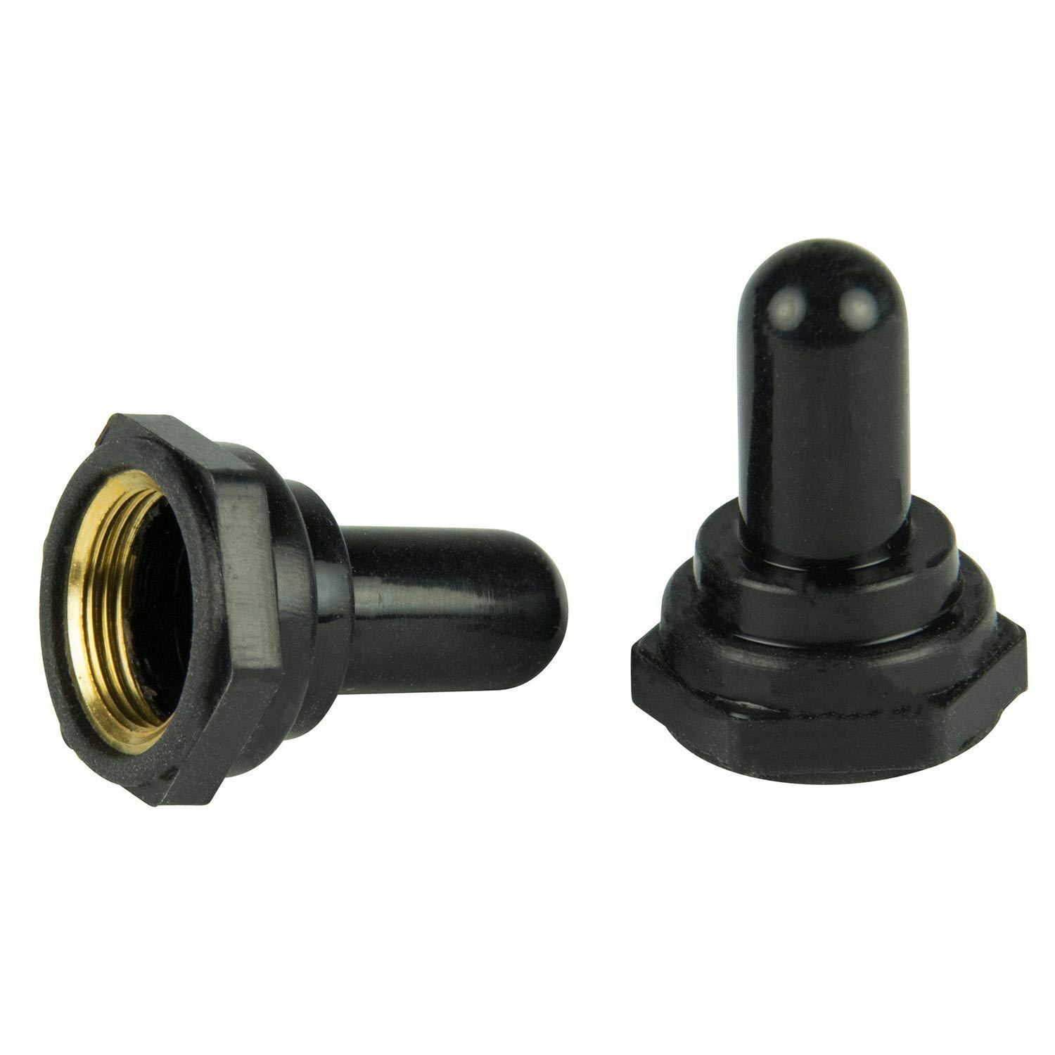 Toggle Switch Boots Black 10 Pack Marine/Boat