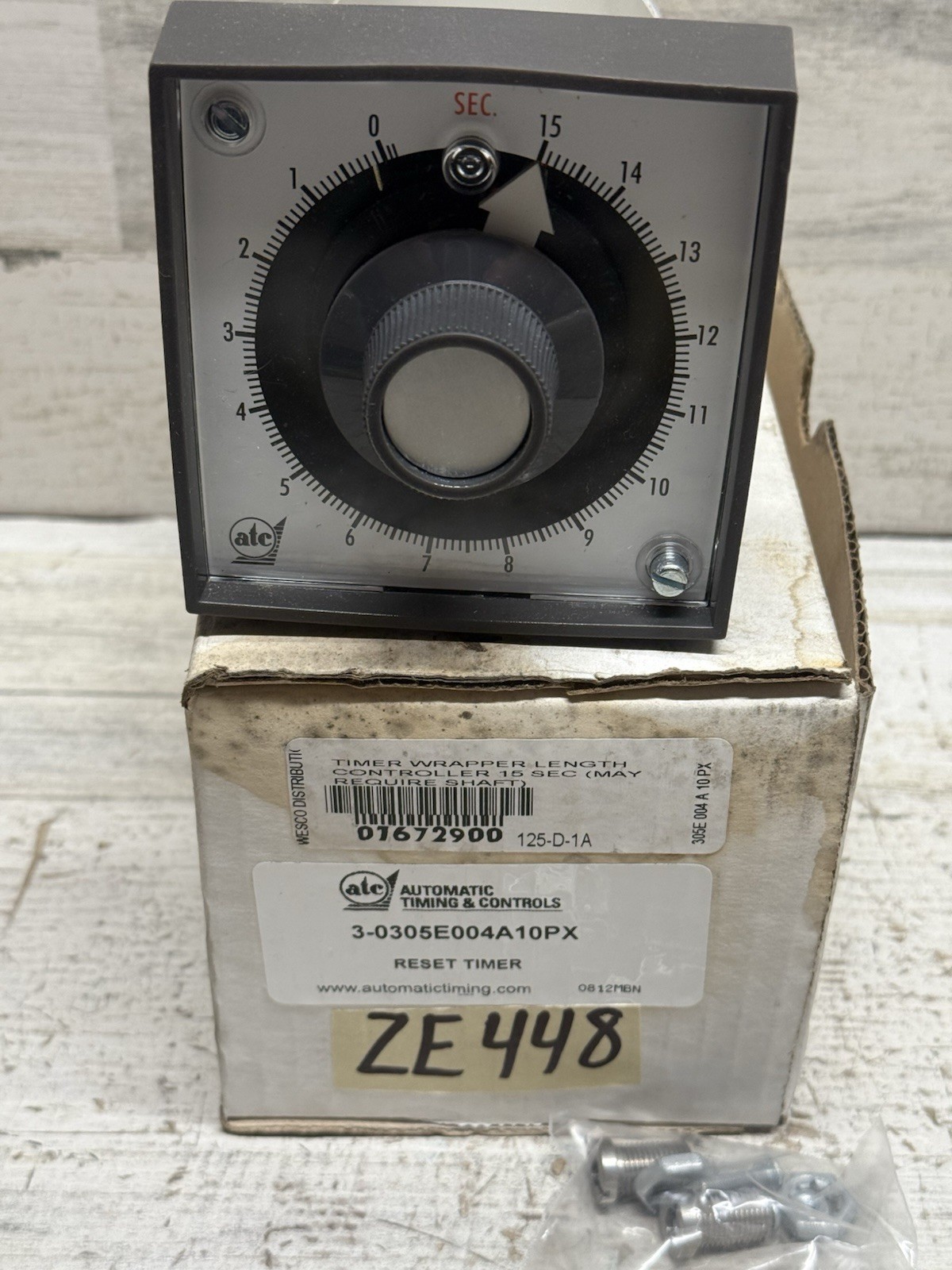 ATC 0-15 SEC TIME DEALY RELAY 3-0305E004A10PX New Defects