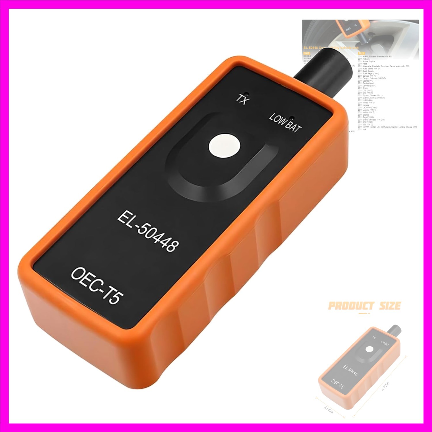 Universal Tpms Relearn Tool,system Programming Training,oec-t5 Tire Pressure Mon