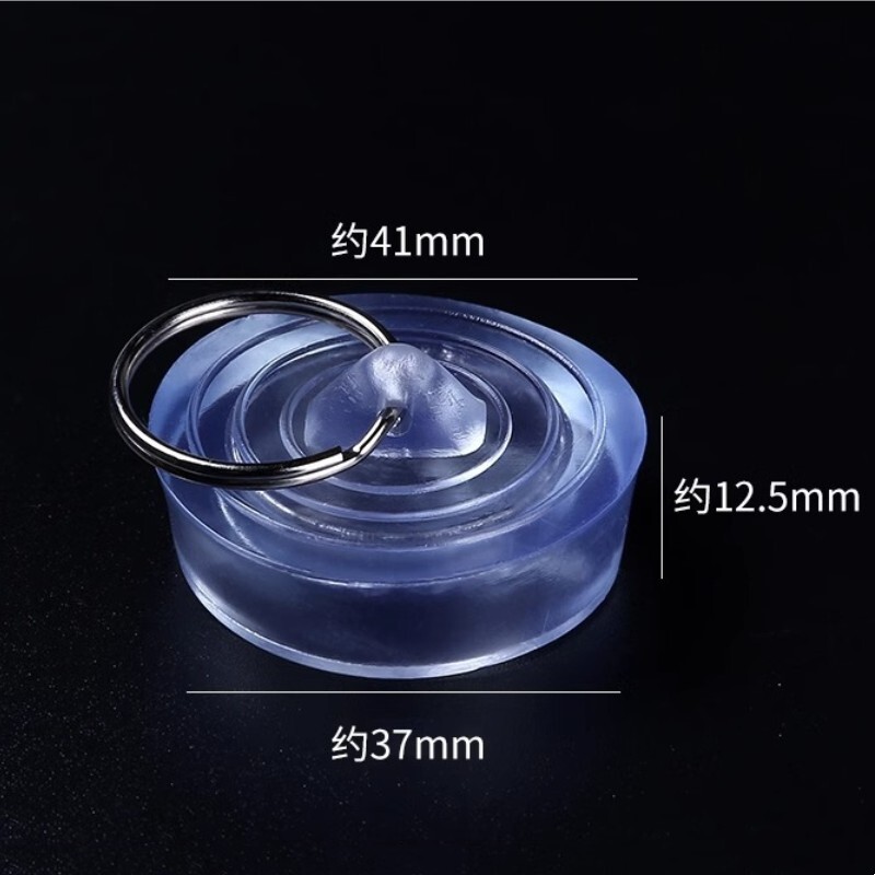 5Pcs Rubber Sink Plug, Clear Drain Stopper Fit 38mm To 40mm Drain
