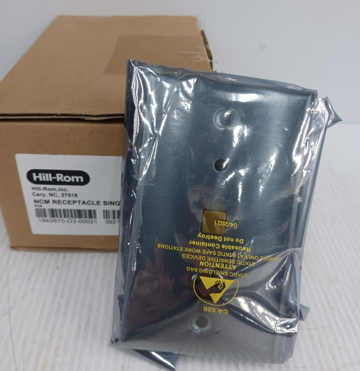 New Hill Rom P2516A01 NCM Single Receptacle